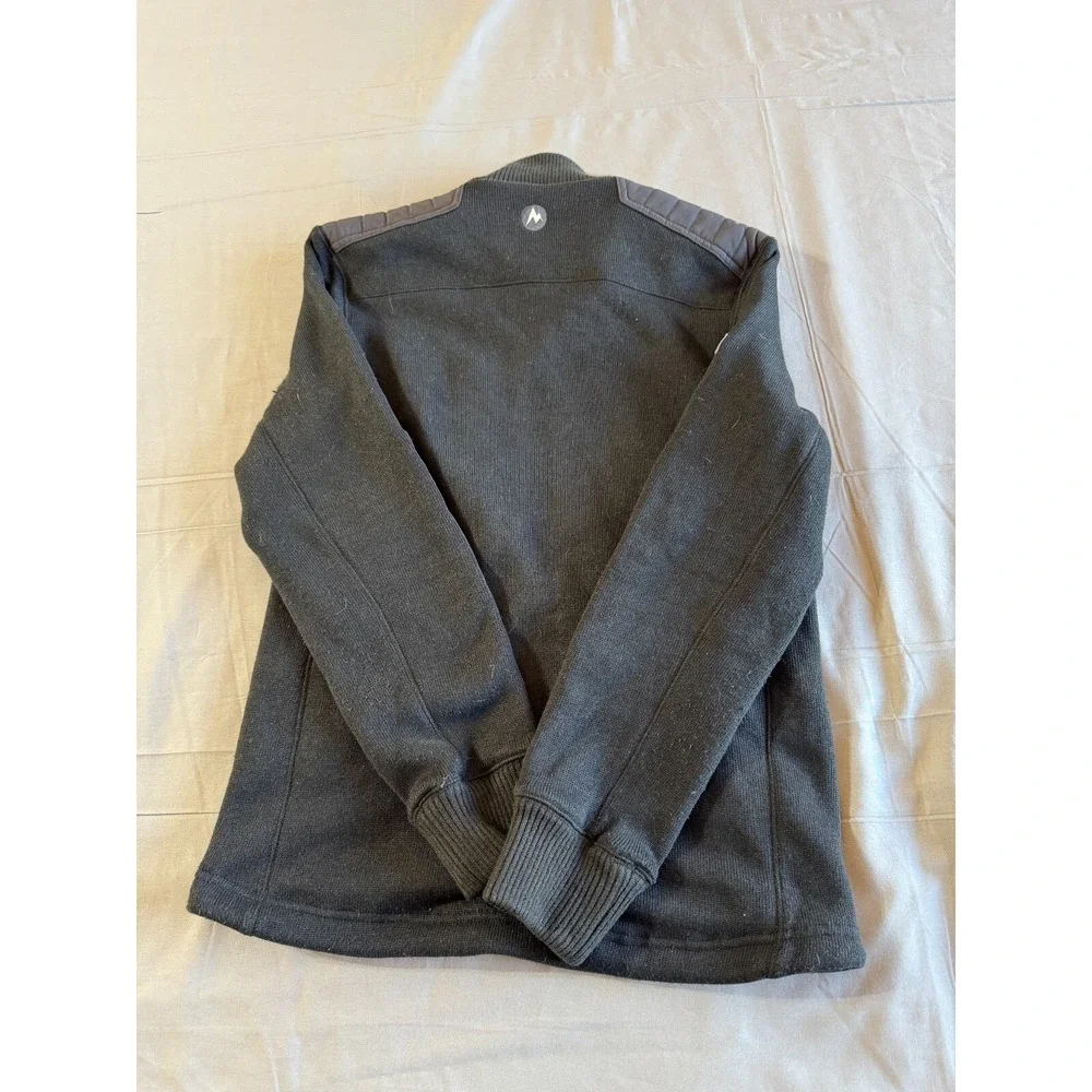 Marmot Motto Jacket Small Mens Full Zip Black‎ Padded Elbows Shoulders Full Zip